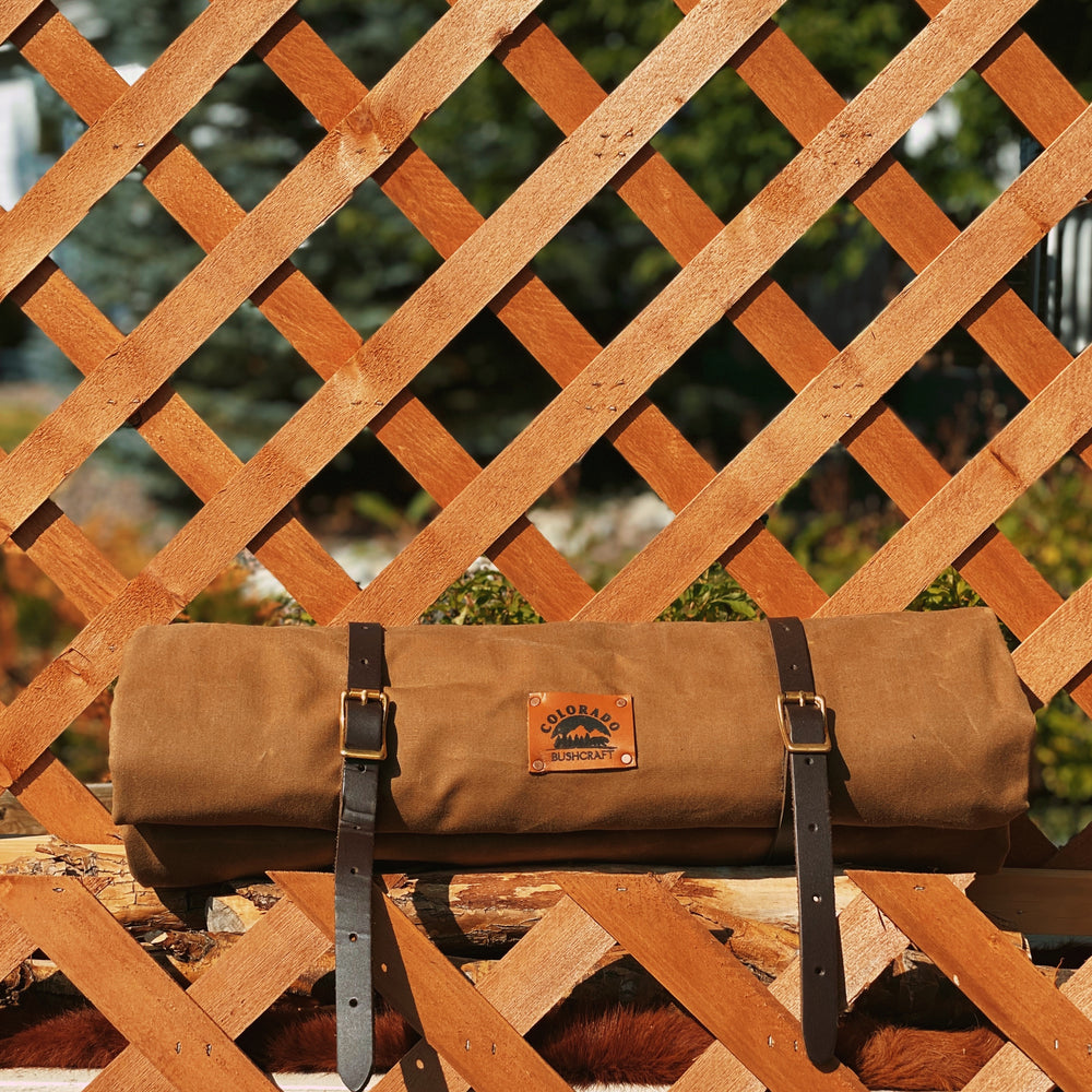 Large Waxed Canvas Cowboy Bedroll W/ Wool Blanket (CUSTOM)