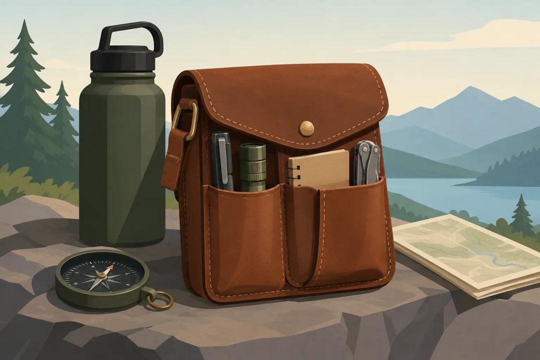 Leather Possibles Pouch for a Working Field Kit