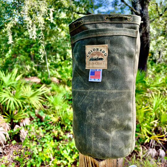 Coal Creek Extra Large Round Bottom Bush Pot Bag (Olive)
