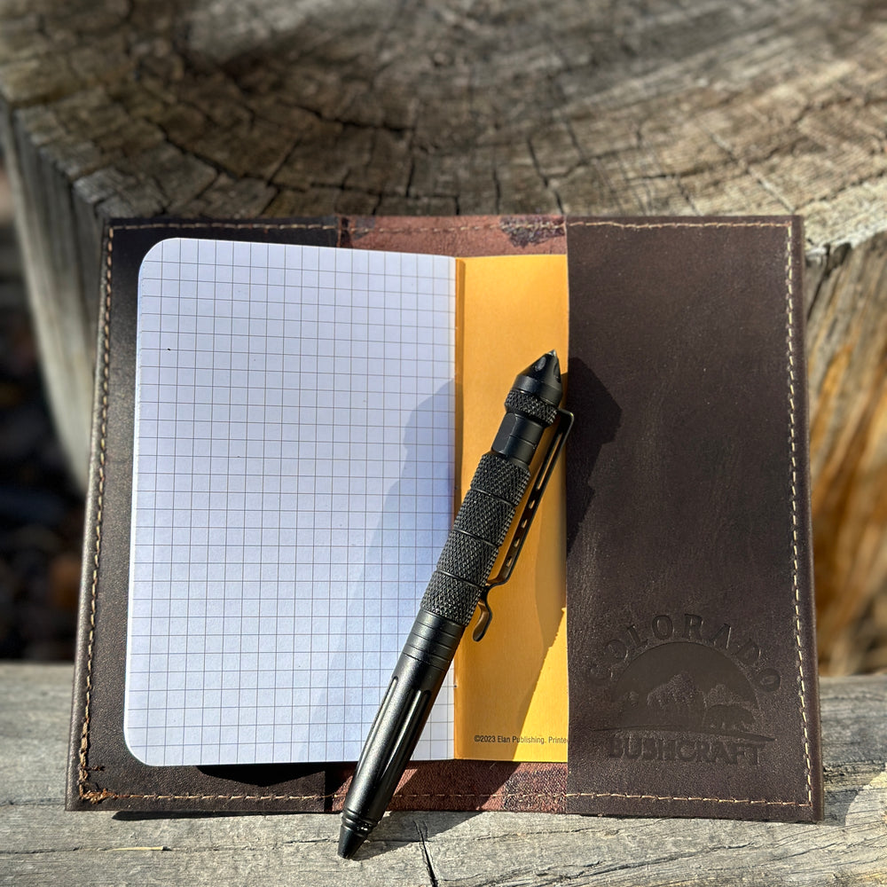 Handmade Bushcraft Field Note Premium  Leather Notebook Diary (Includes Notebook)