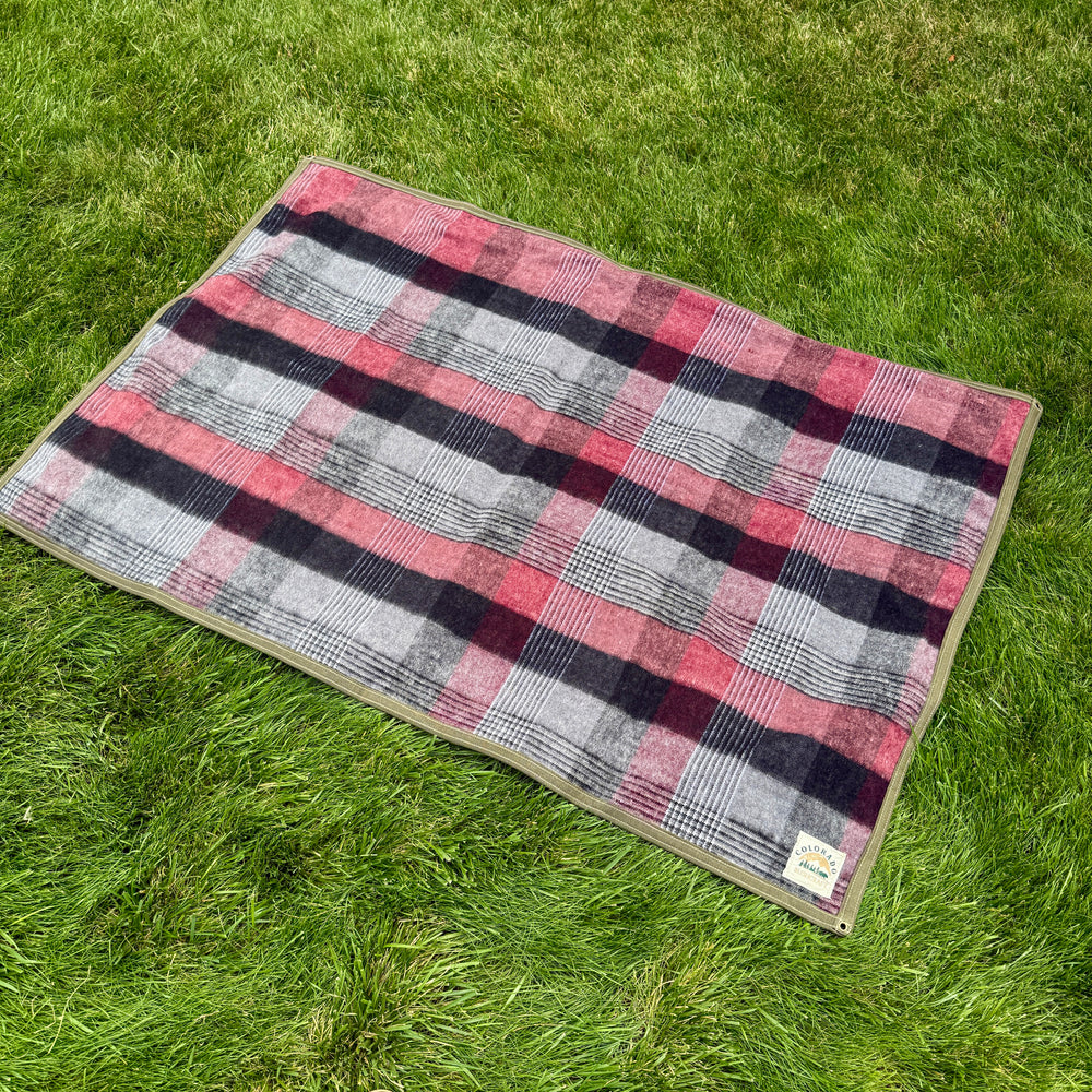 Extra Large Waxed Canvas and Alpaca Wool Lined Bushcraft Ground Cloth