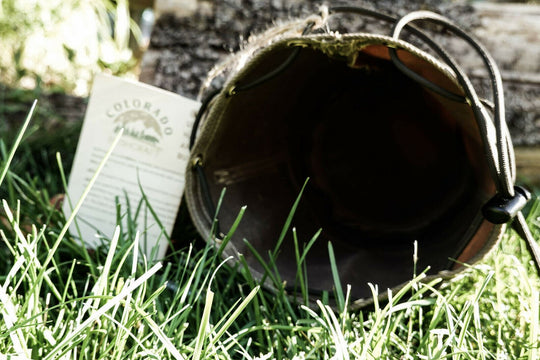 Heavy Weight (14.1 oz) Waxed Canvas Round Bottom Bushpot Bag Bushcraft Survival Camping (various sizes) - Colorado Bushcraft