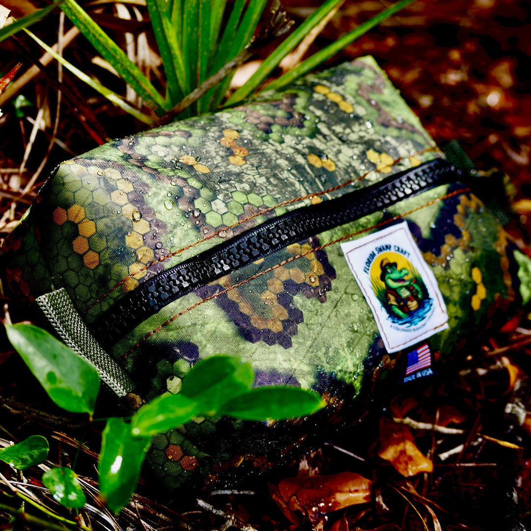 Handmade XPac Snakeskin Camouflage Simple Box Pouch Bushcraft Survival Camping Possibles Dopp Grooming