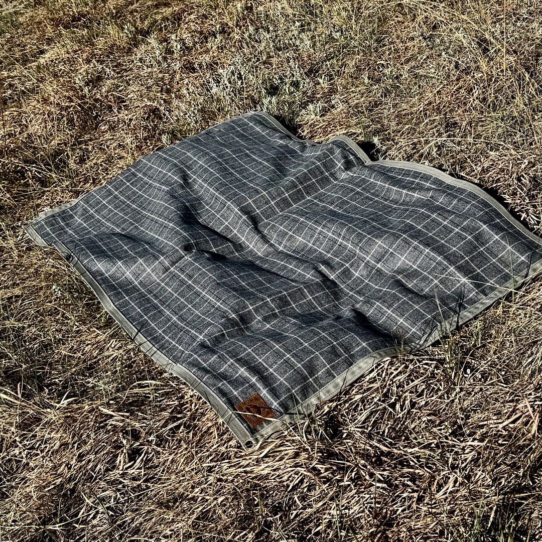 Extra Large Heavyweight Waxed Canvas and 100% Pendleton Wool Lined Bushcraft Ground Cloth