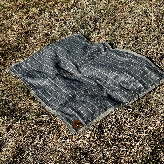 Extra Large Heavyweight Waxed Canvas and 100% Pendleton Wool Lined Bushcraft Ground Cloth
