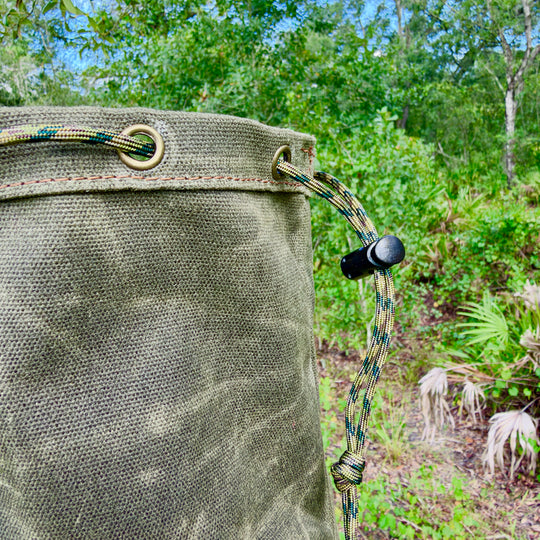 Coal Creek Extra Large Round Bottom Bush Pot Bag (Olive)