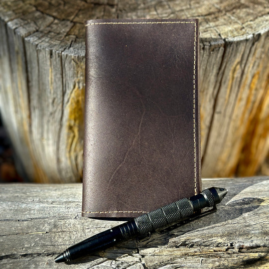 Handmade Bushcraft Field Note Premium  Leather Notebook Diary (Includes Notebook)