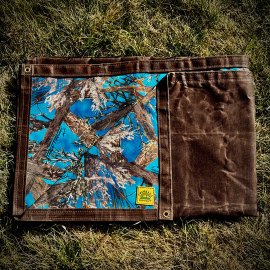 Extra Large Waxed Canvas & True Timber MC2 Lined Groundcloth