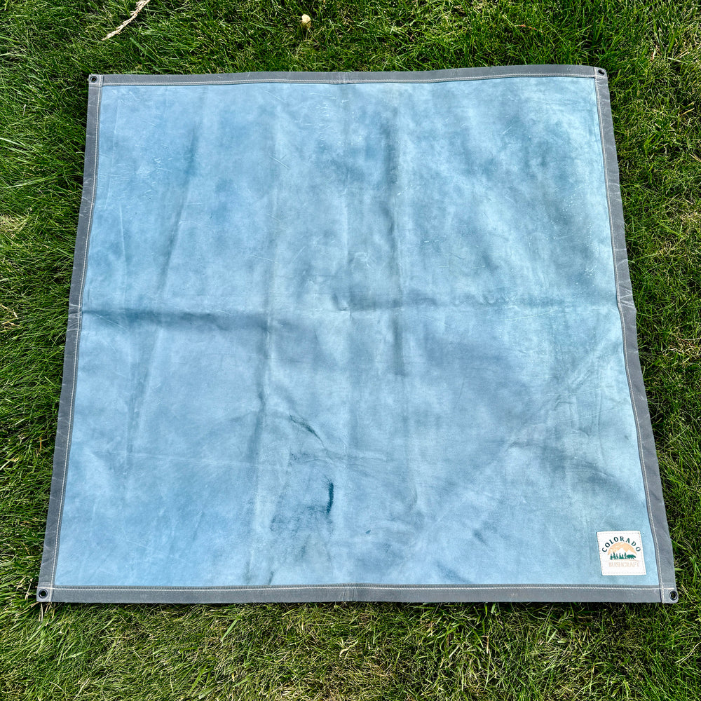 Medium Waxed Canvas and Leather Lined Groundcloth