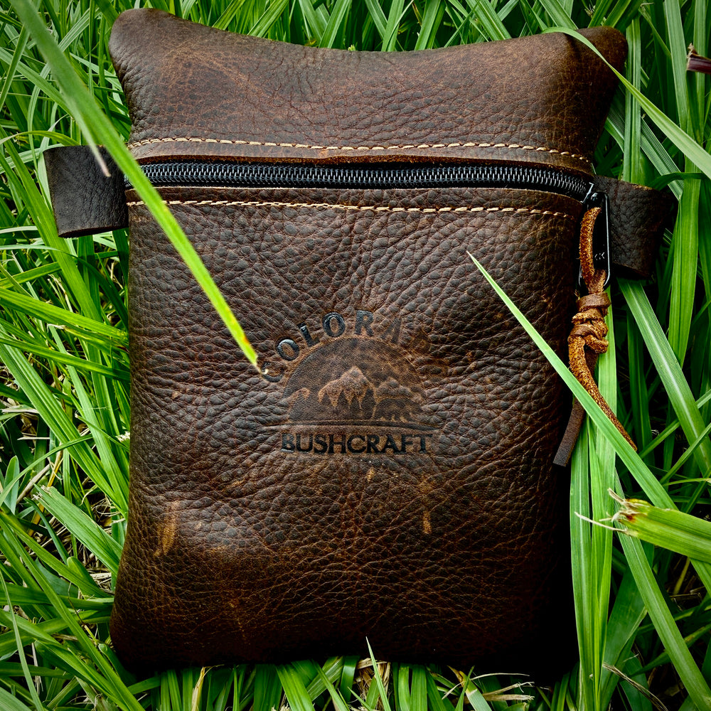 Kodiak Leather Traditional Medium EDC Pouch Bushcraft Survival Camping Possibles Dopp Grooming