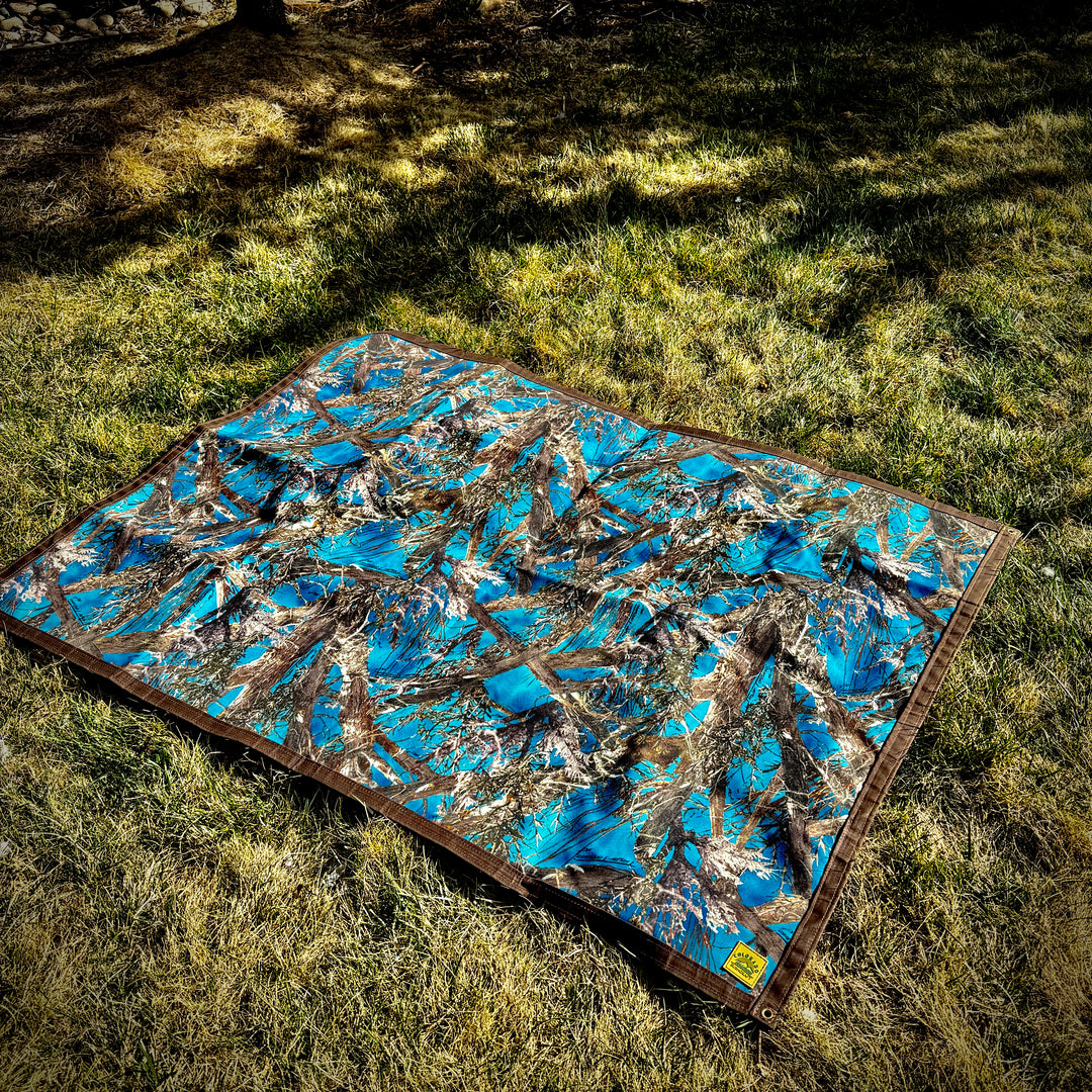 Extra Large Waxed Canvas & True Timber MC2 Lined Groundcloth