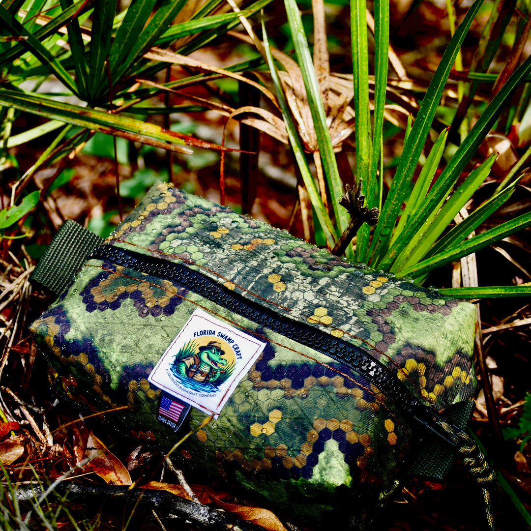 Handmade XPac Snakeskin Camouflage Simple Box Pouch Bushcraft Survival Camping Possibles Dopp Grooming
