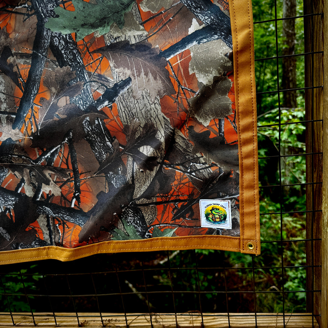 Extra Large Waxed Canvas and Oakbrush Blaze Groundcloth