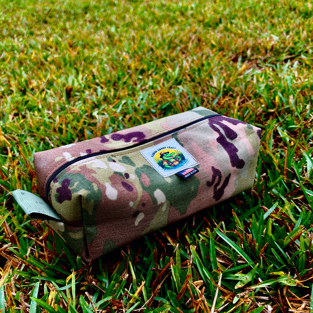 Handmade Woodland Camouflage Simple Box Pouch Bushcraft Survival Camping Possibles Dopp Grooming