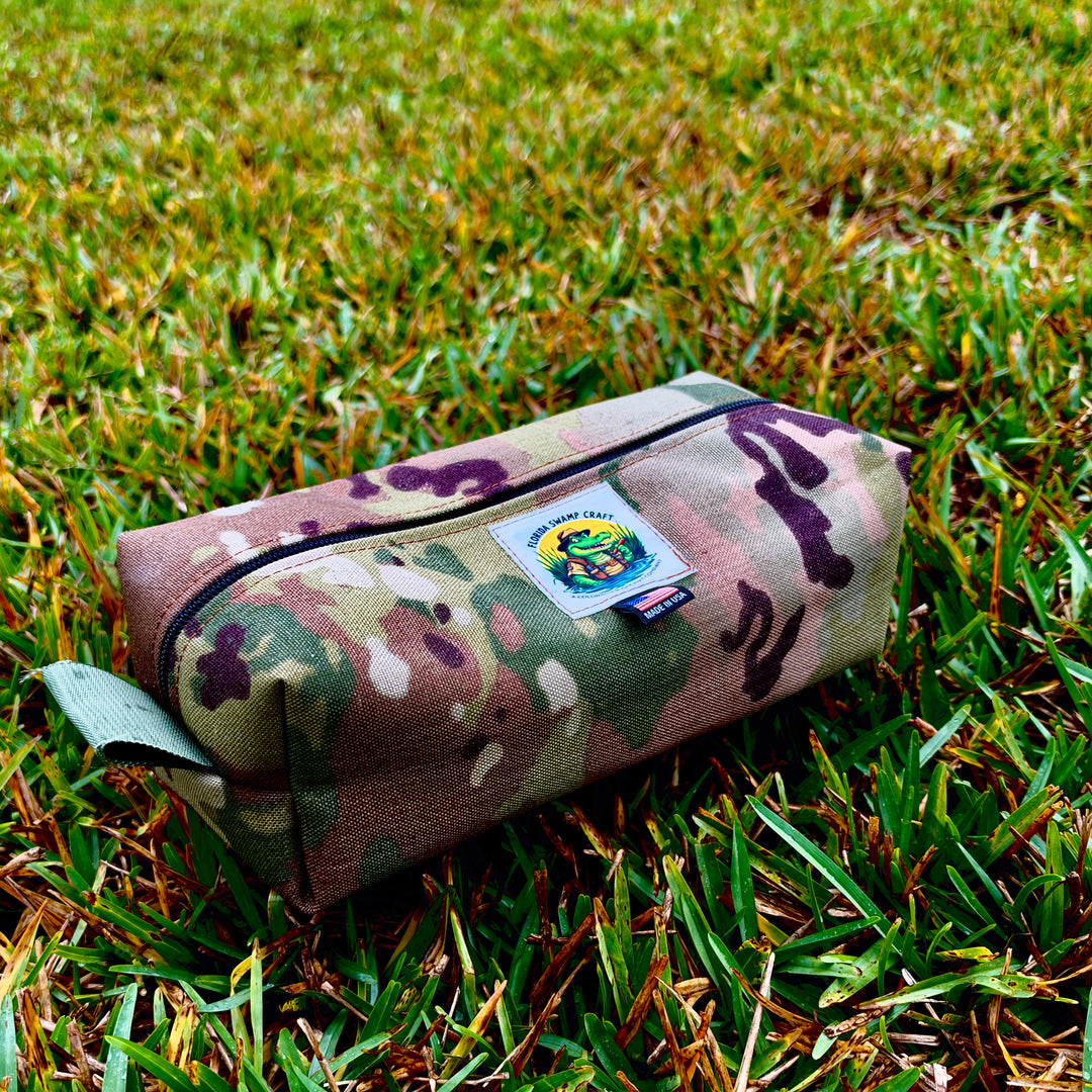 Handmade Woodland Camouflage Simple Box Pouch Bushcraft Survival Camping Possibles Dopp Grooming