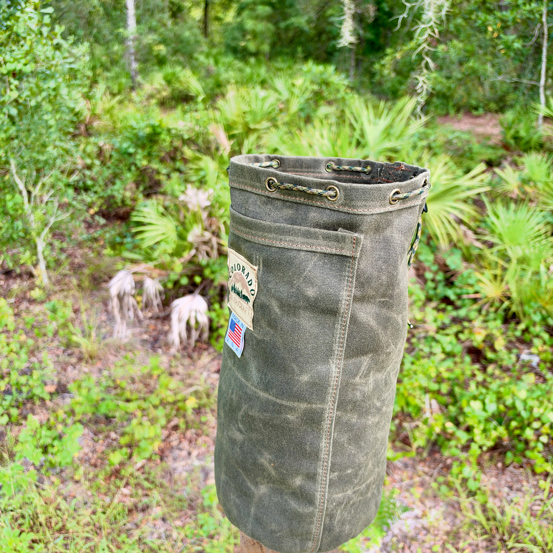Coal Creek Extra Large Round Bottom Bush Pot Bag (Olive)