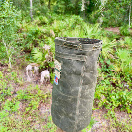 Coal Creek Extra Large Round Bottom Bush Pot Bag (Olive)