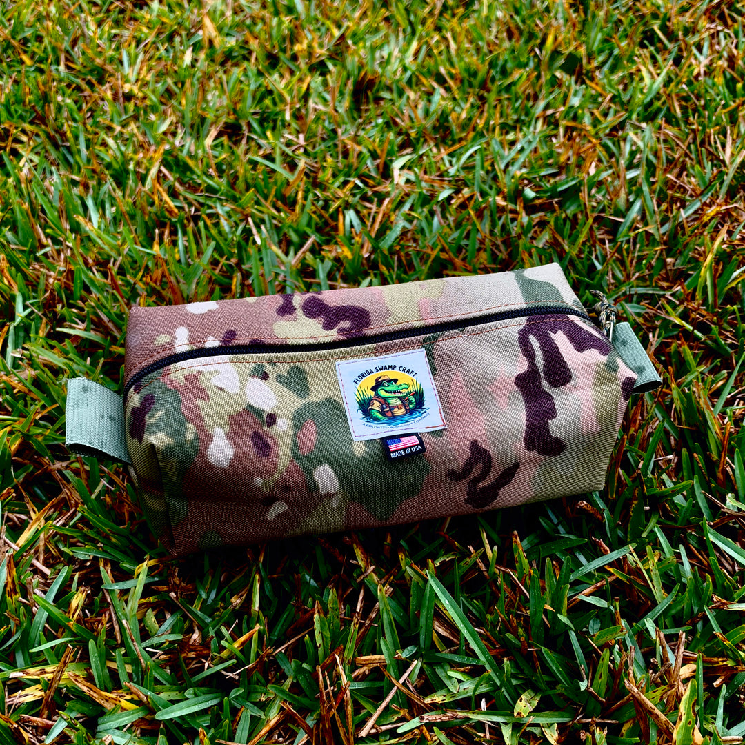 Handmade Woodland Camouflage Simple Box Pouch Bushcraft Survival Camping Possibles Dopp Grooming