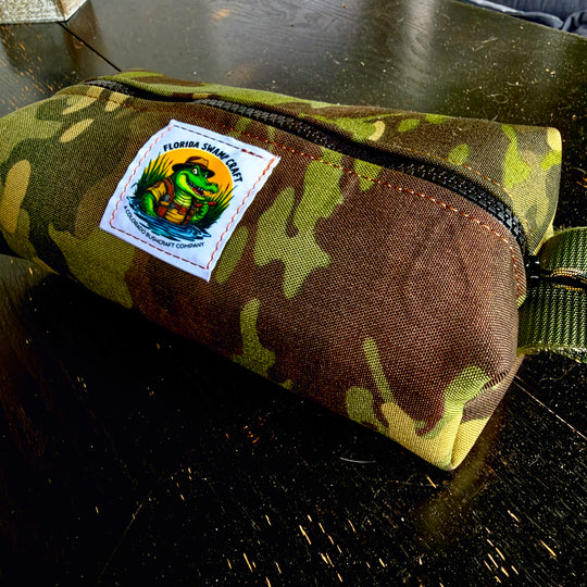 Handmade Woodland Camouflage Small Simple Box Pouch Bushcraft Survival Camping Possibles Dopp Grooming