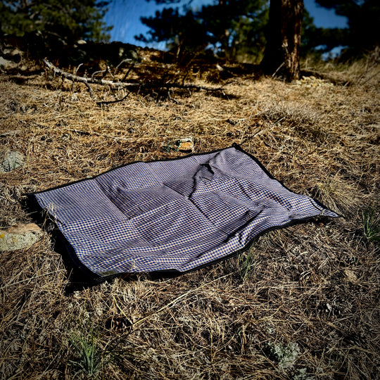 Extra Large Waxed Canvas and 100% Pendleton Wool Lined Bushcraft Ground Cloth