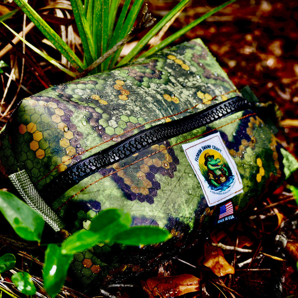 Handmade XPac Snakeskin Camouflage Simple Box Pouch Bushcraft Survival Camping Possibles Dopp Grooming