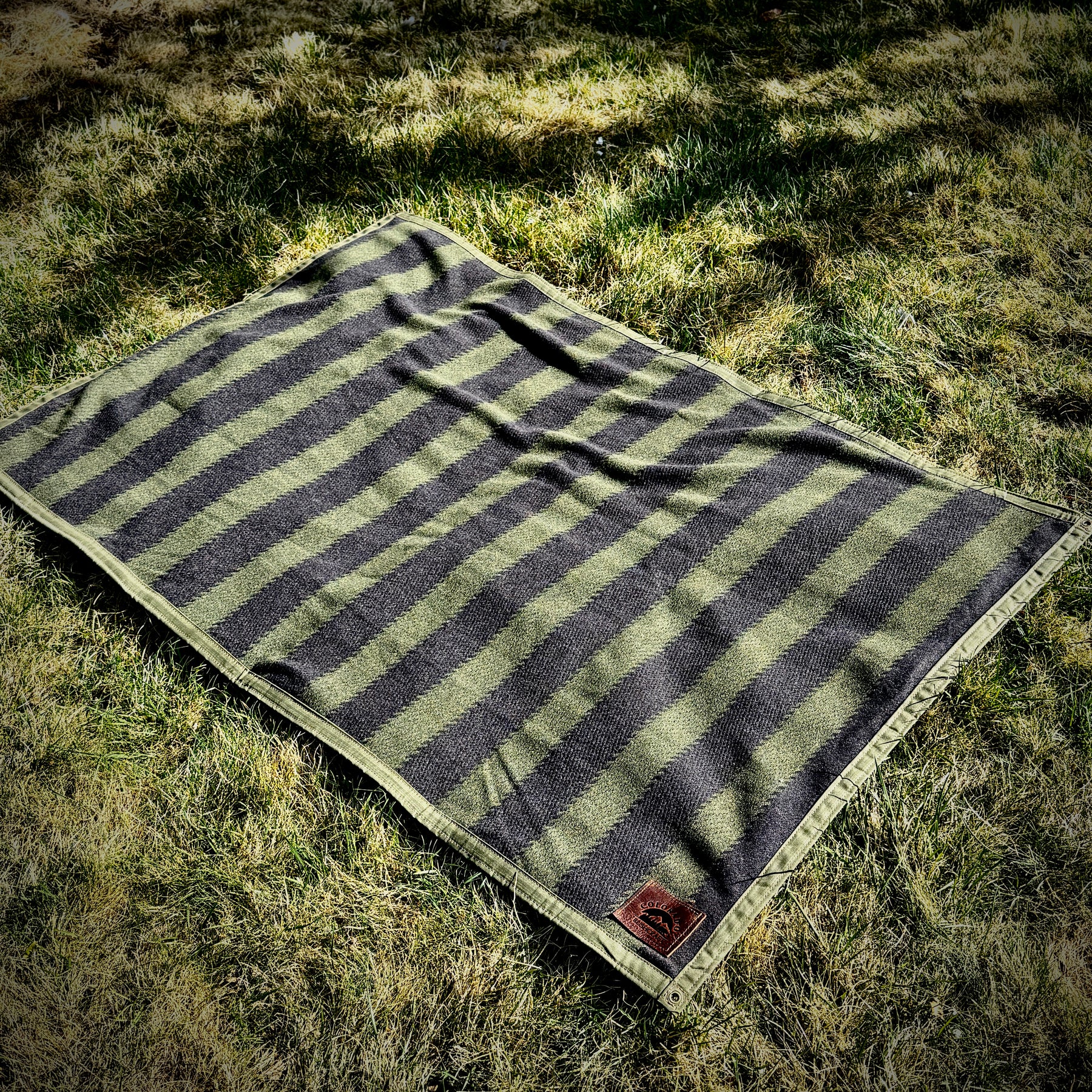 Extra Large Waxed Canvas and 100% Wool Lined Bushcraft Ground Cloth ...