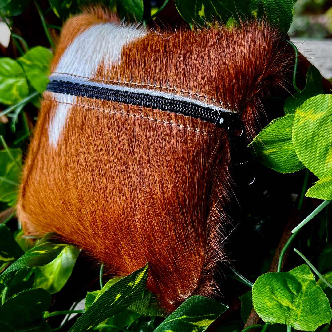 Hair-On Cowhide Small Utility Pouch (Set of two)
