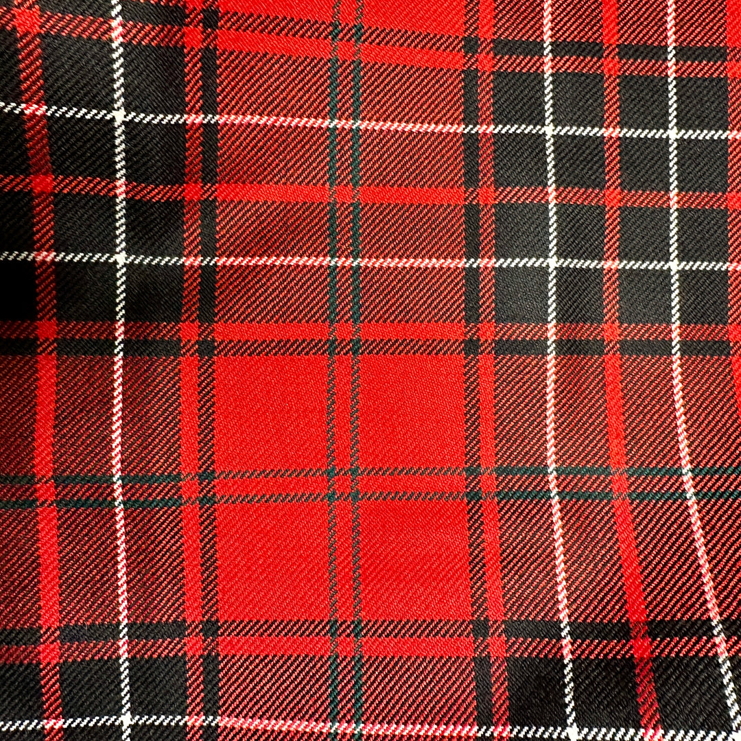 Large Waxed Canvas and Tartan Wool Lined Bushcraft Ground Cloth