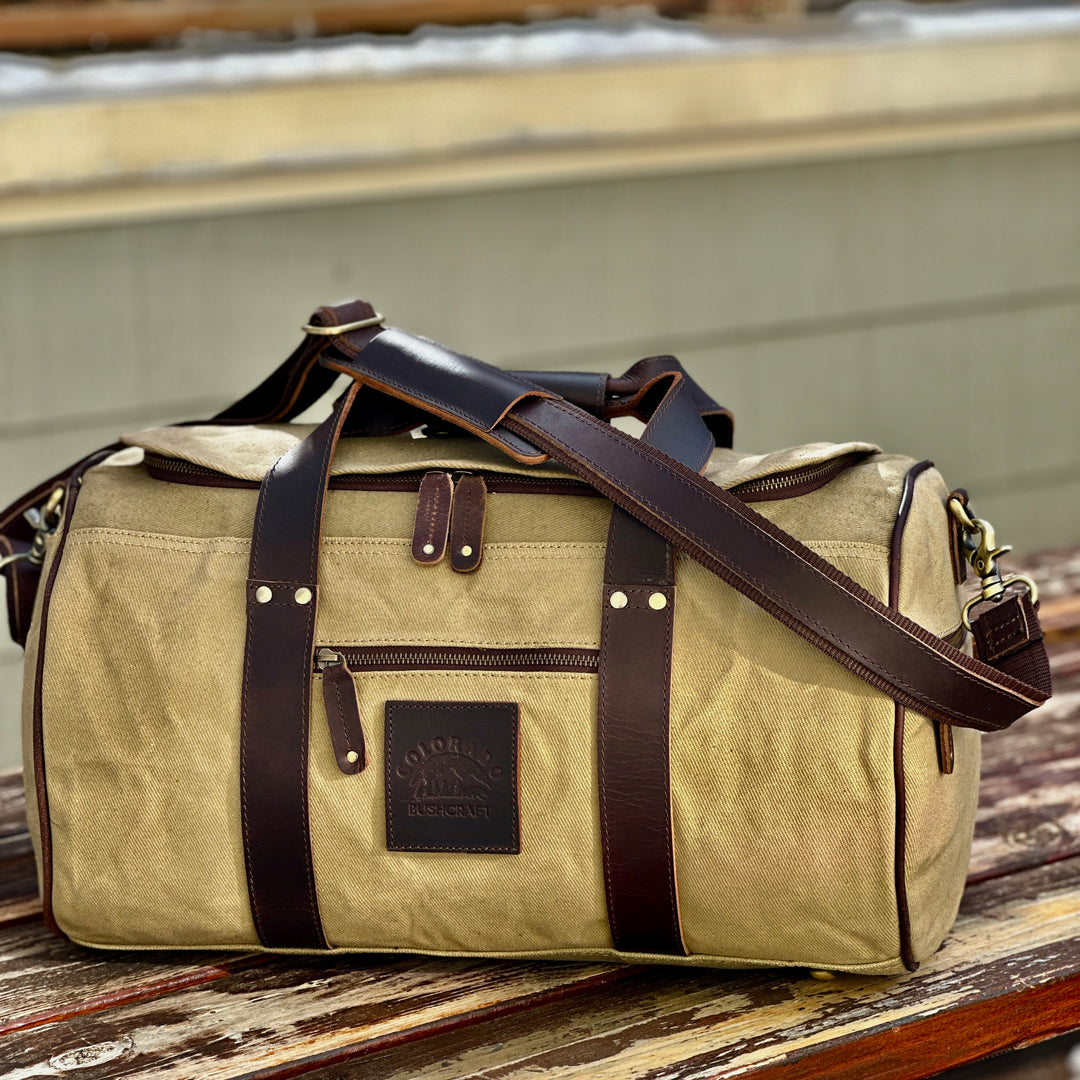 Waxed Canvas Duffle Bag  The William Duffle Waxed Canvas Bag - Go