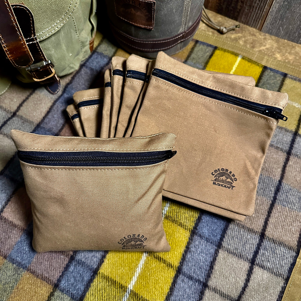 Special Purchase Coyote Tan Waxed Canvas Utility Pouch