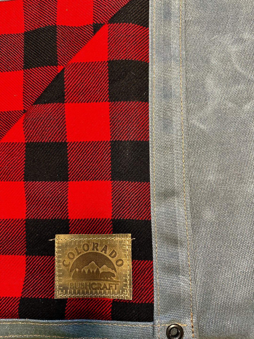 Extra Large Heavy Weight Waxed Canvas and Buffalo Plaid Wool Lined Bus