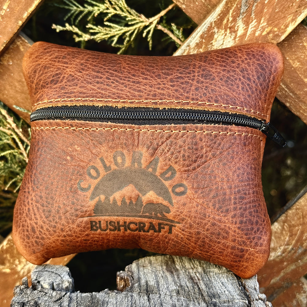 Kodiak Leather Traditional EDC Pocket Pouch Bushcraft Survival Camping Possibles Dopp Grooming
