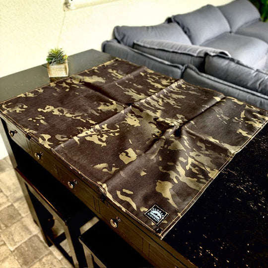 500D Cordura Black Woodland Camo SMall Groundcloth