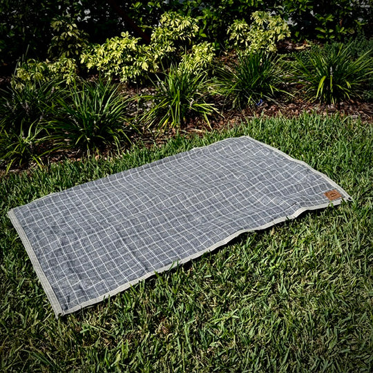 Extra Large Heavyweight Waxed Canvas and 100% Pendleton Wool Lined Bushcraft Ground Cloth