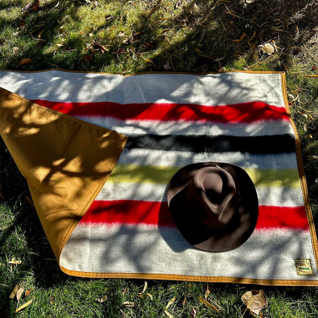 Extra Large CBMaxWax Waxed Canvas and Alpaca Wool Lined Bushcraft Ground Cloth