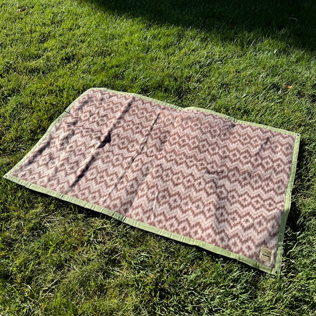 Extra Large Waxed Canvas and Alpaca Wool Lined Bushcraft Ground Cloth