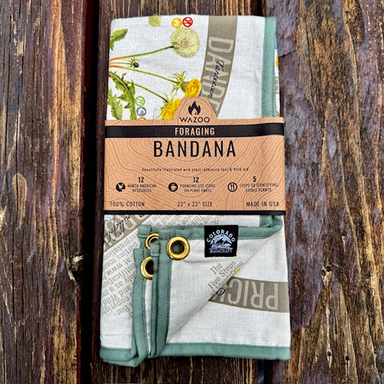 Wazoo Waxed Canvas Lined Foraging Bandana (CB Branded - Rare)