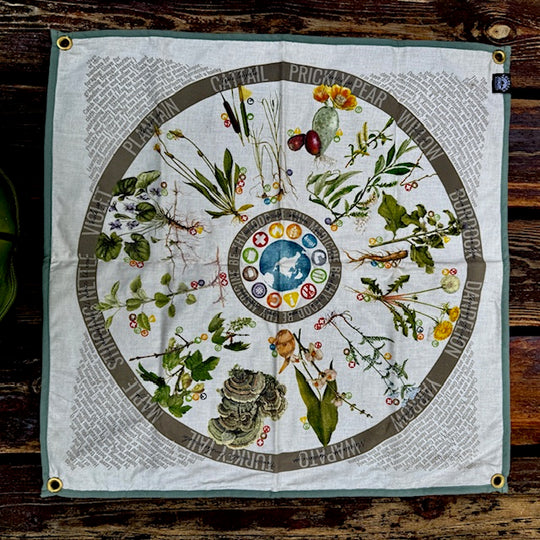 Wazoo Waxed Canvas Lined Foraging Bandana (CB Branded - Rare)