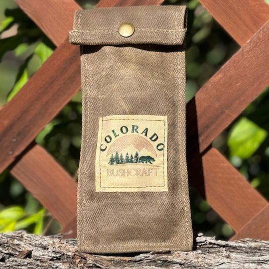 Waxed Canvas Flint and Striker Kit