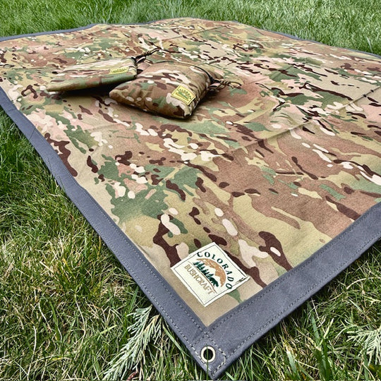 Desert Storm Extra Large Camoflauge Grandcloth and EDC Pouch Bundle