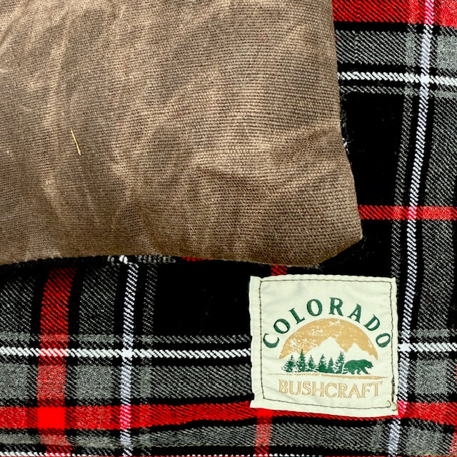 All Natural Bushcraft Cooshun - Waxed Canvas and Wool Sitting Pad