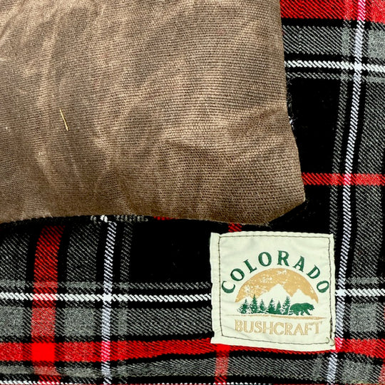 All Natural Bushcraft Cooshun - Waxed Canvas and Wool Sitting Pad