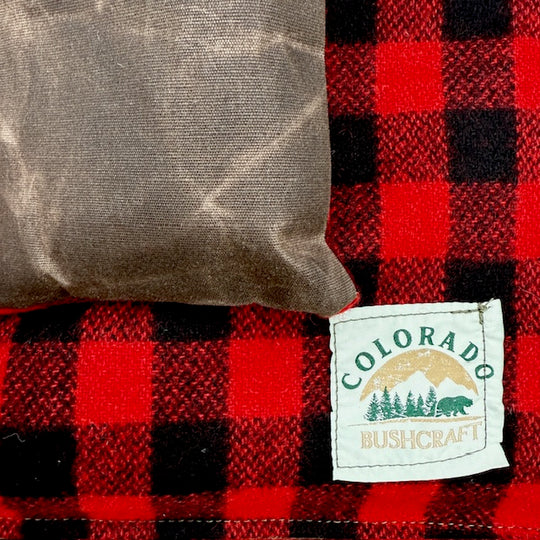 All Natural Bushcraft Cooshun - Waxed Canvas and Wool Sitting Pad