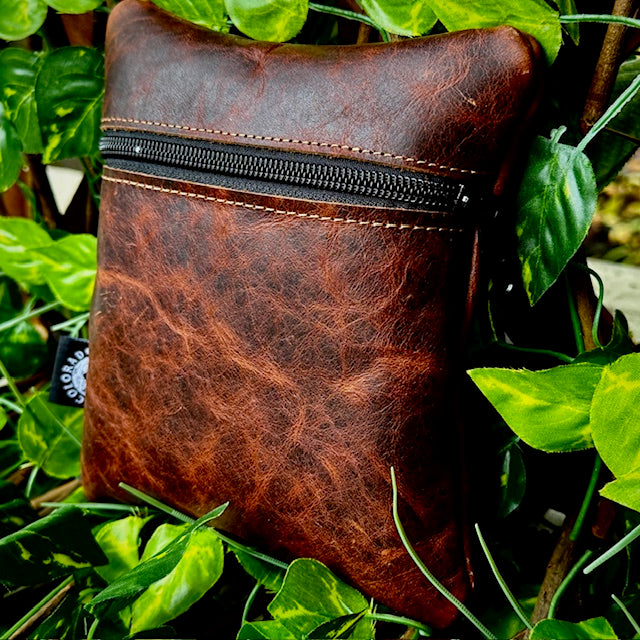 Handmade Premium Leather Zippered Utility Pouch