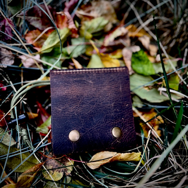 Genuine Leather Mushroom Foraging Pouch / Dump Sack / Extra Pocket