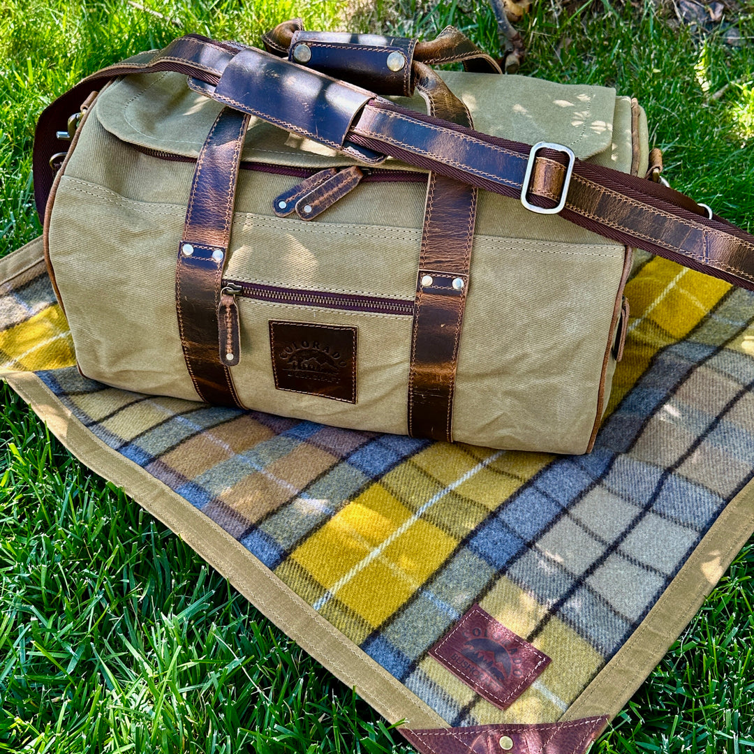 Waxed Canvas Duffle Bag  The William Duffle Waxed Canvas Bag - Go