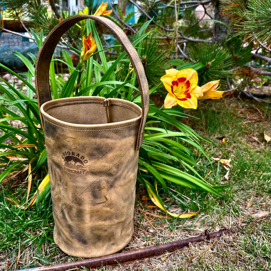 Crazy Horse Leather Bucket