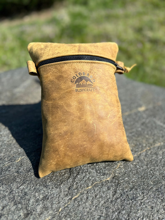 Crazy Horse Vintage Leather Traditional Large EDC Pouch Bushcraft Survival Camping Possibles Dopp Grooming
