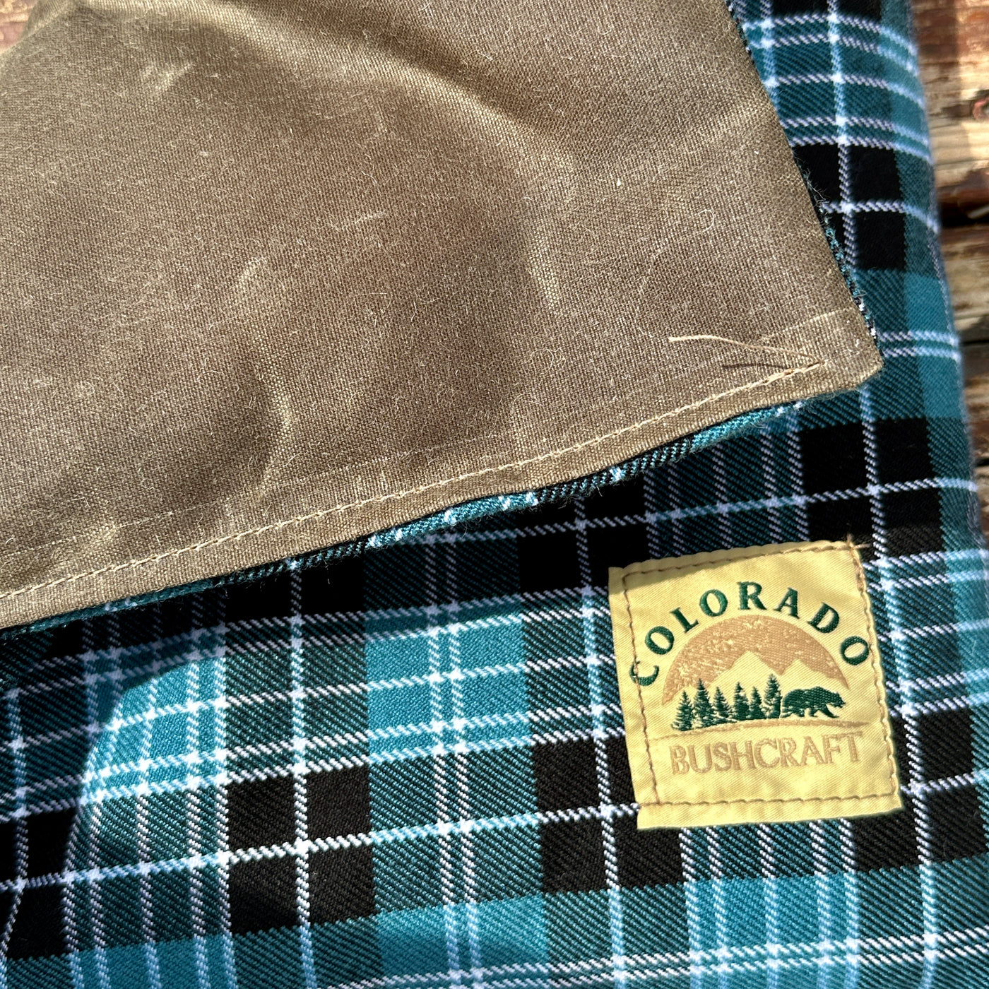 All Natural Bushcraft Cooshun - Waxed Canvas and Wool Sitting Pad