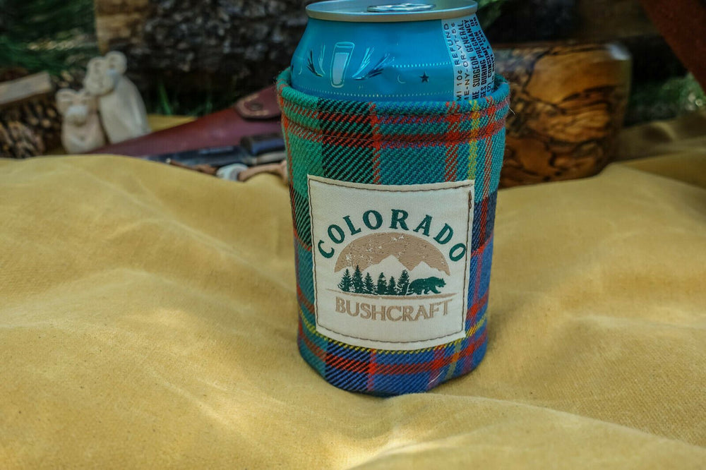 Bushcraft Scottish Tartan Wool Insulated Can Beverage Cooler Coozie Koozie Cosy - Colorado Bushcraft